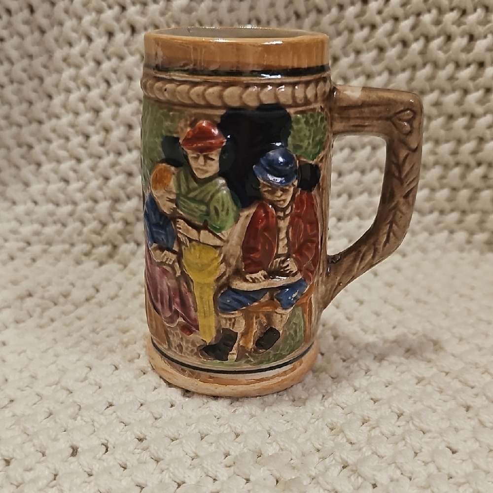 Multicolor Ceramic Beer Stein